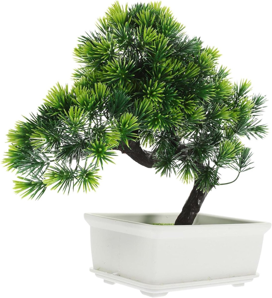 Kunstbonsai Boom - Mini Bonsai - Woonkamer Decoratie - Realistisch Grenenhout - 25 cm Hoog