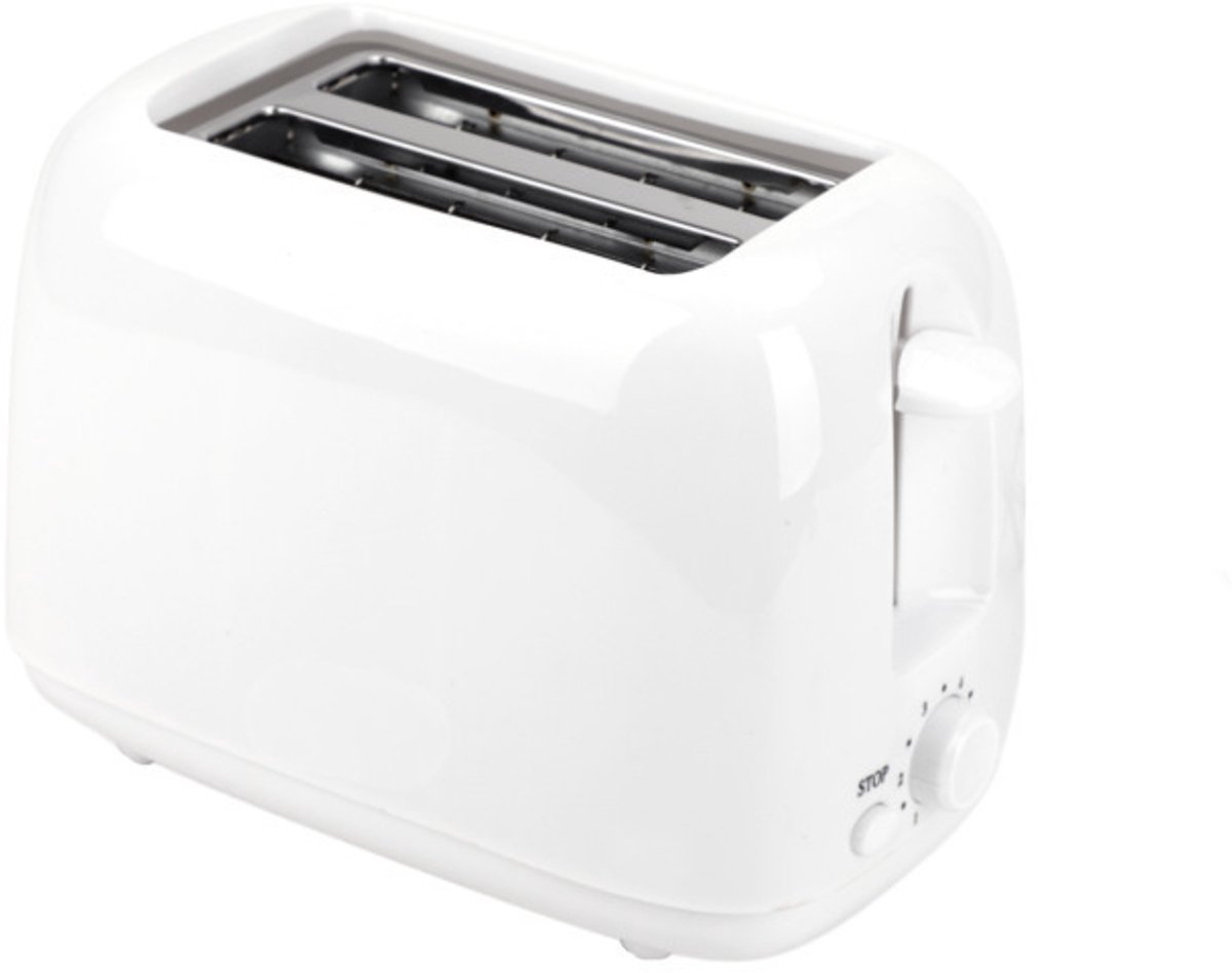 Modieuze, strakke broodrooster-oven-ontbijtmachine – met timer – 220 V – wit