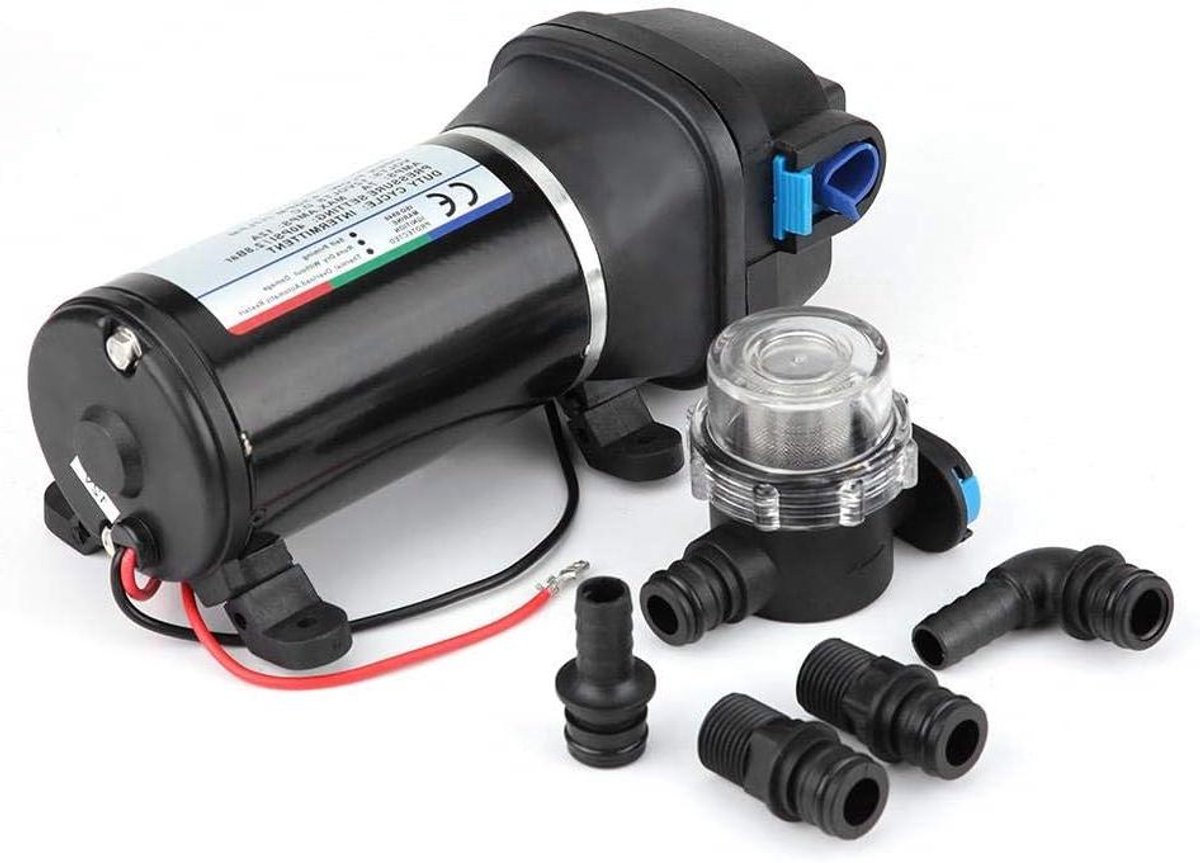 Membraanpomp - Waterpomp - Water Verplaatsen - Automatische Drukschakelaar - 17 Liter Per Minuut - Zwart