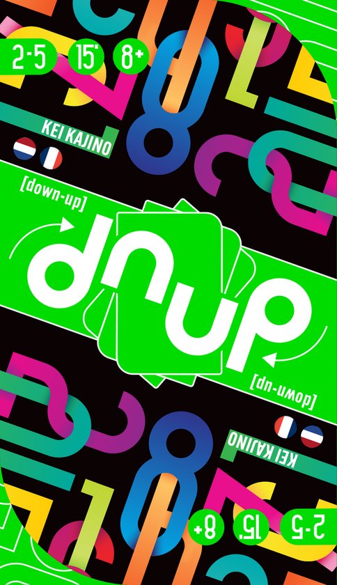 dnup – Kaartspel – Compact Reisspel – Snel Gezelschapsspel voor Familie & Vrienden – Ideaal voor Vakantie, Onderweg en Thuis – Vanaf 2 Spelers