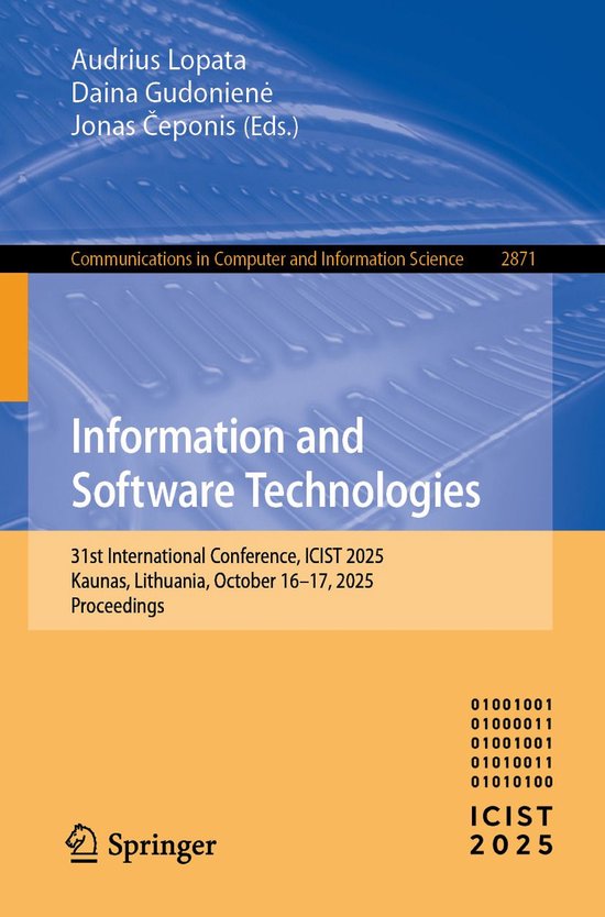 Springer Nature Proceedings Computer Science - Information a ... - cover