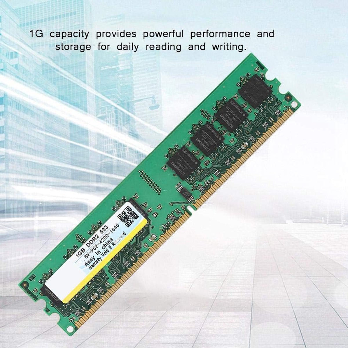 Desktop Geheugenmodule - RAM DDR2 - Computer Upgrade - 533 MHz Snelheid - 1 GB - Groen