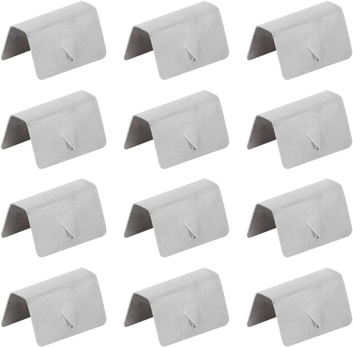 12 Stuks RVS Wind- en Regen Deflectoren voor Auto, Clips voor Bevestiging en Bescherming