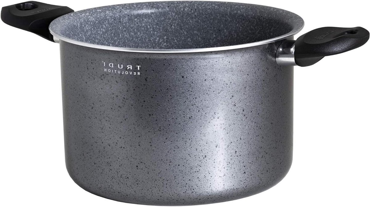 Steelpan - Kookpan Sauspan - Koken op Inductie - Versterkte Antiaanbaklaag - 20 cm - Grijs