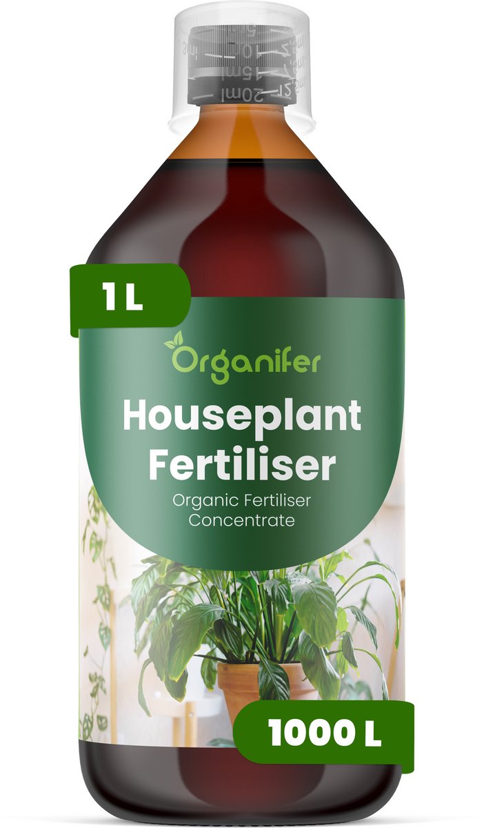 Vloeibare Meststof Voor Kamerplanten 1 Voor 1000 L - Npk 2-1-8 - Ondersteunt Gebalanceerde, Gelijkmatige Groei Voor Alle Kamerplanten - Versterkt Wortelactiviteit En Verbetert Nutriëntenopname -Verbetert Bladkleur, Dichtheid En Stevigheid - Organifer
