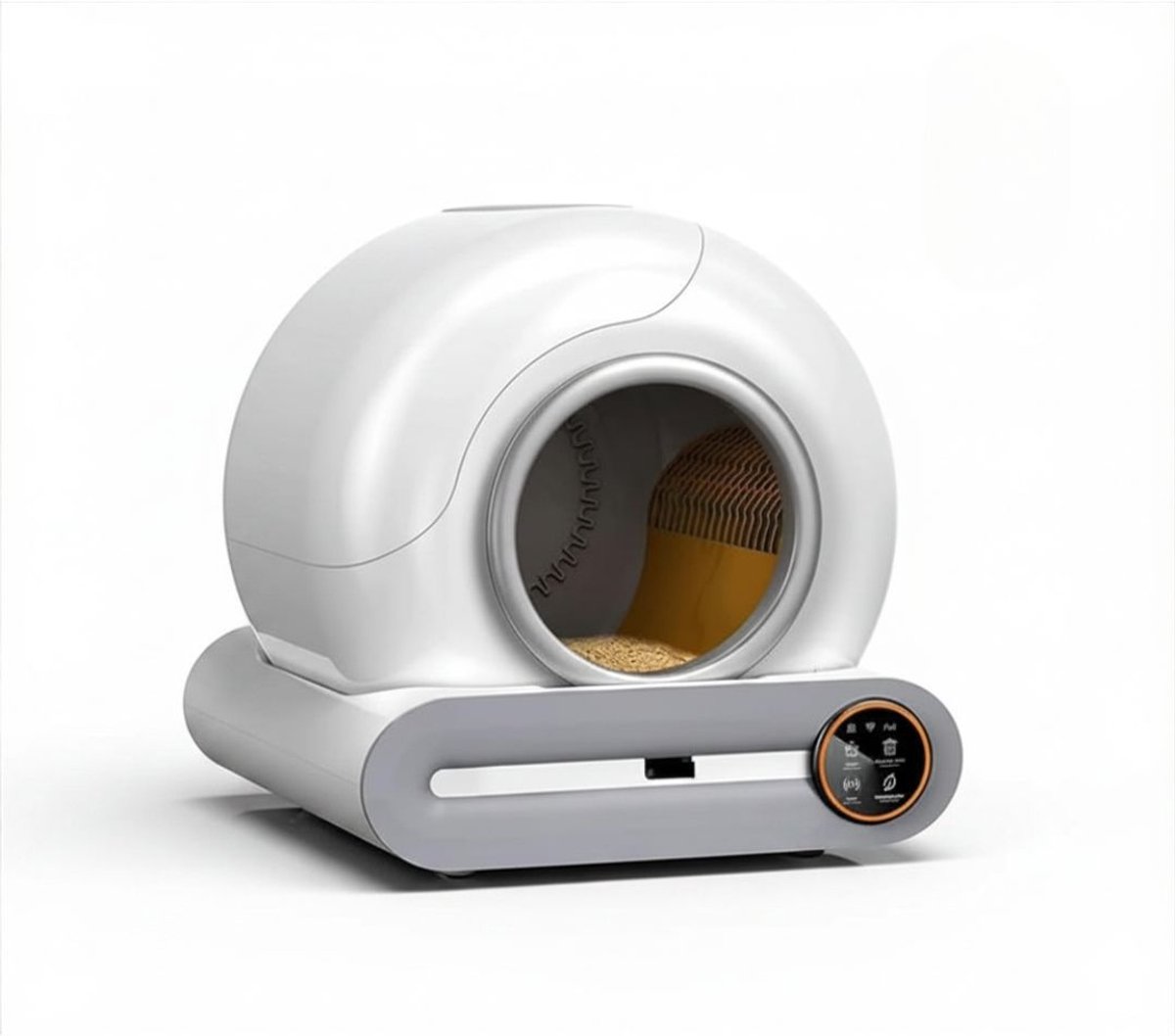DnA® Elektrische Kattenbak - Automatische Kattenbak - Kattenbak - Wit - 52cm x 48cm x 51cm