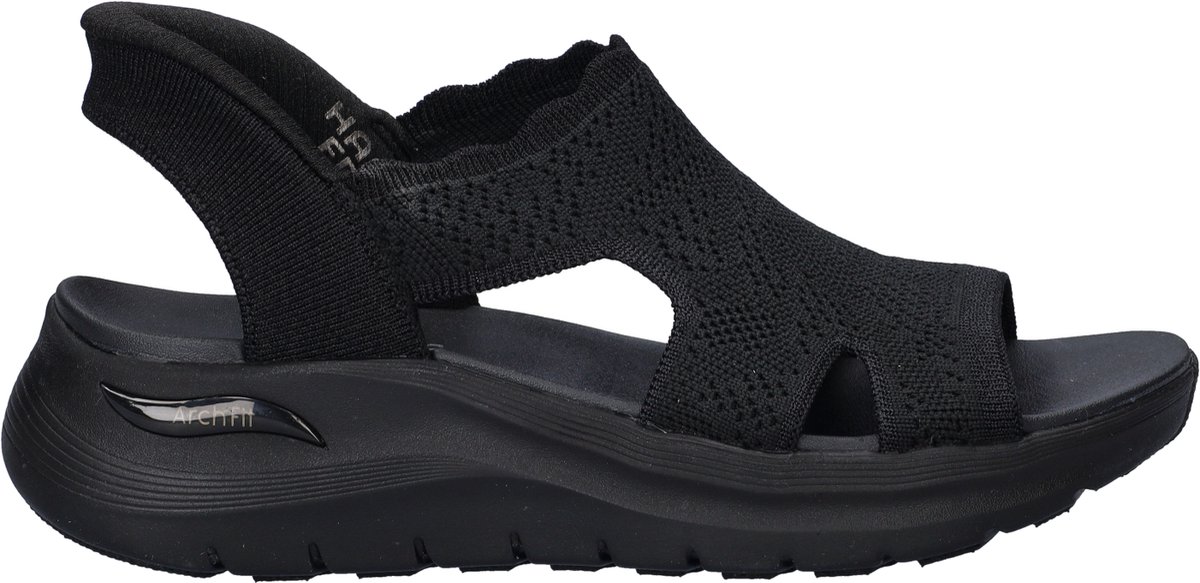 Skechers Hands Free Slip-In Arch Fit 2.0 dames sandaal - Zwart zwart - Maat 40