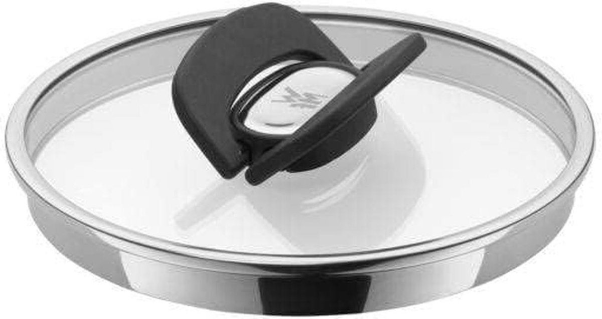 Pannendeksel Glas - Keuken Deksel - Koken & Serveren - Stapelbaar Ontwerp - 16 cm - Zilver