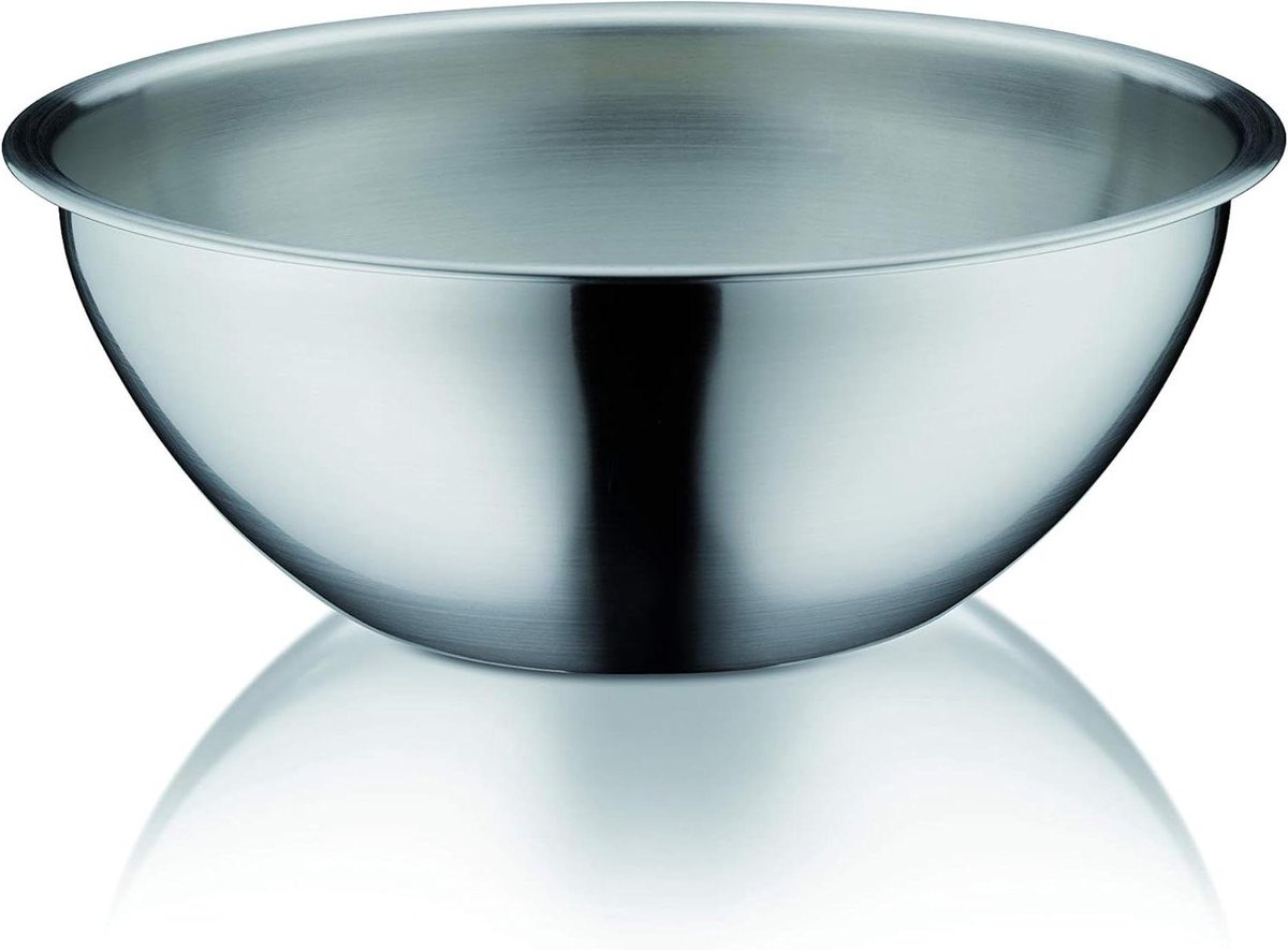 Saladekom - Keuken Kom - Maaltijden Serveren - Zeer Efficiënt - 24cm - Zilver