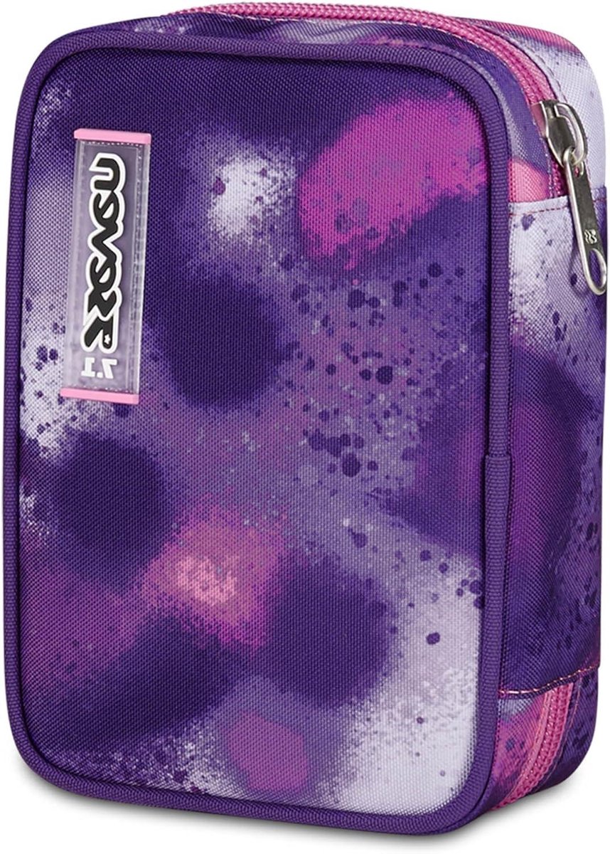 School etui - Pennenetui - Schoolspullen organiseren - Afneembaar vak - 21 x 15 x 7 cm - Fuchsia