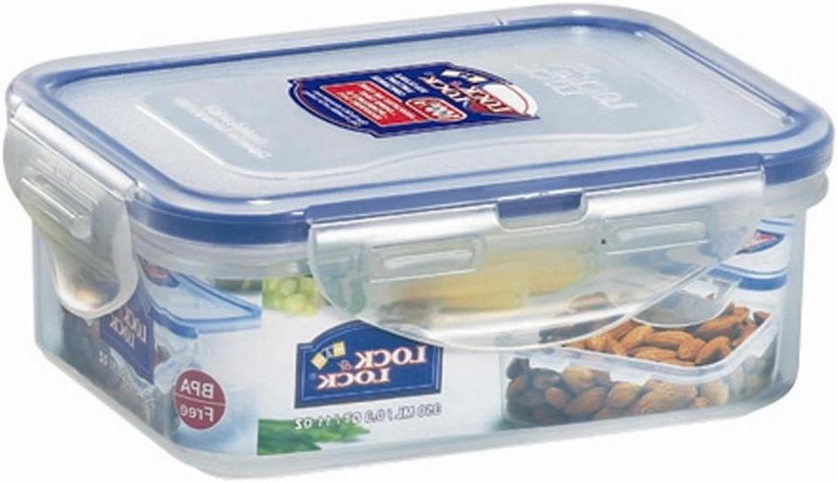 Vershouddoos - Voorraadbakje - Voedsel bewaren - 100% lucht en waterdicht - 350 ml - Transparant