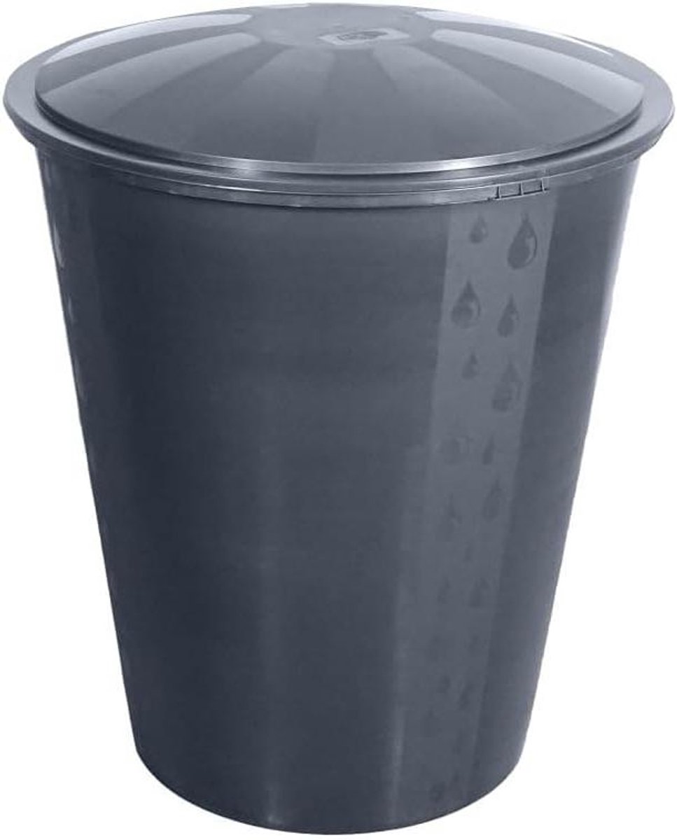 Regenton - Watertank - Water Opvangen - Inclusief Deksel Kraan - 300 Liter - Grijs