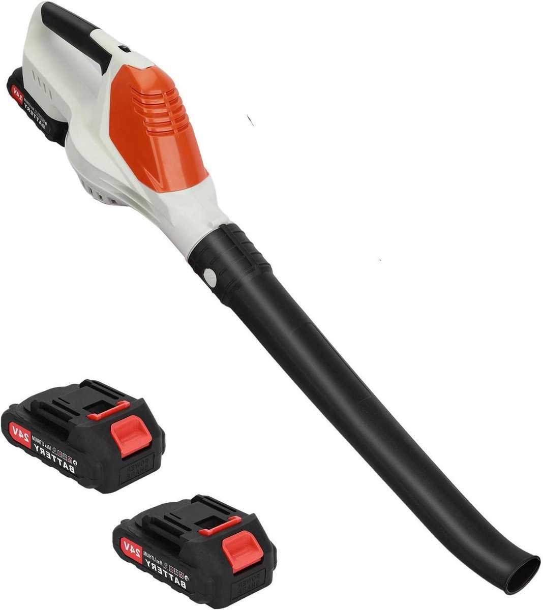 Draadloze Bladblazer - Elektrische Tuinblower - Tuinonderhoud - Sterke Windkracht - 2 Batterijen - Zwart