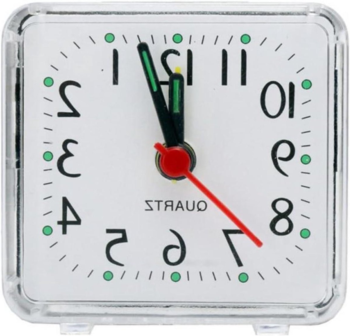 Digitale Wekker - Tafelklok - Wakker Worden - Stil Zonder Tikken - Compact Formaat - Wit