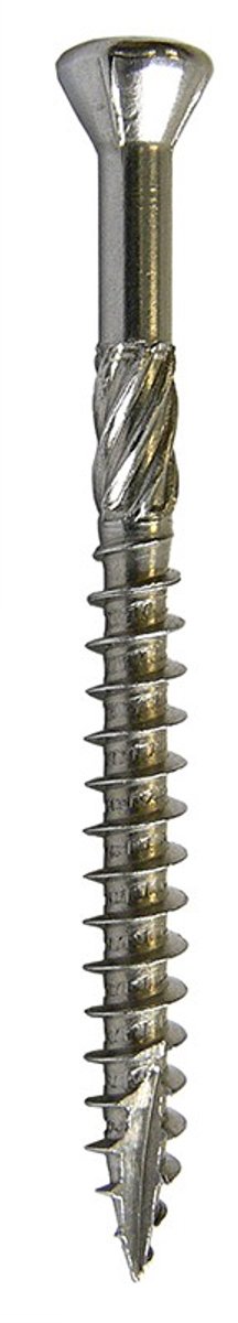 CONTEQ - Vlonderschroeven RVS-410 - 5.0 x 60 mm (250st.) Lenskop Edelstaal gehard TX-25 Doos 250 stuks