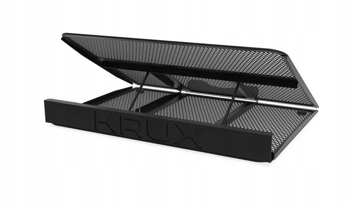KRUX Laptopstandaard KRX0034 – Verstelbaar – Laptop Verhoger tot 17,3 inch – Metaal – Antislip – Zwart
