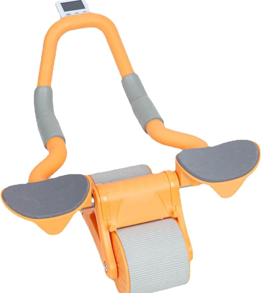 Automatisch rebound buikwiel, Ab Roller voor krachttrainingsapparatuur met kniebeschermmat, dubbel wiel, Abs Sit Up Oefenwiel voor Home Gym, Core Workouts voor beginners