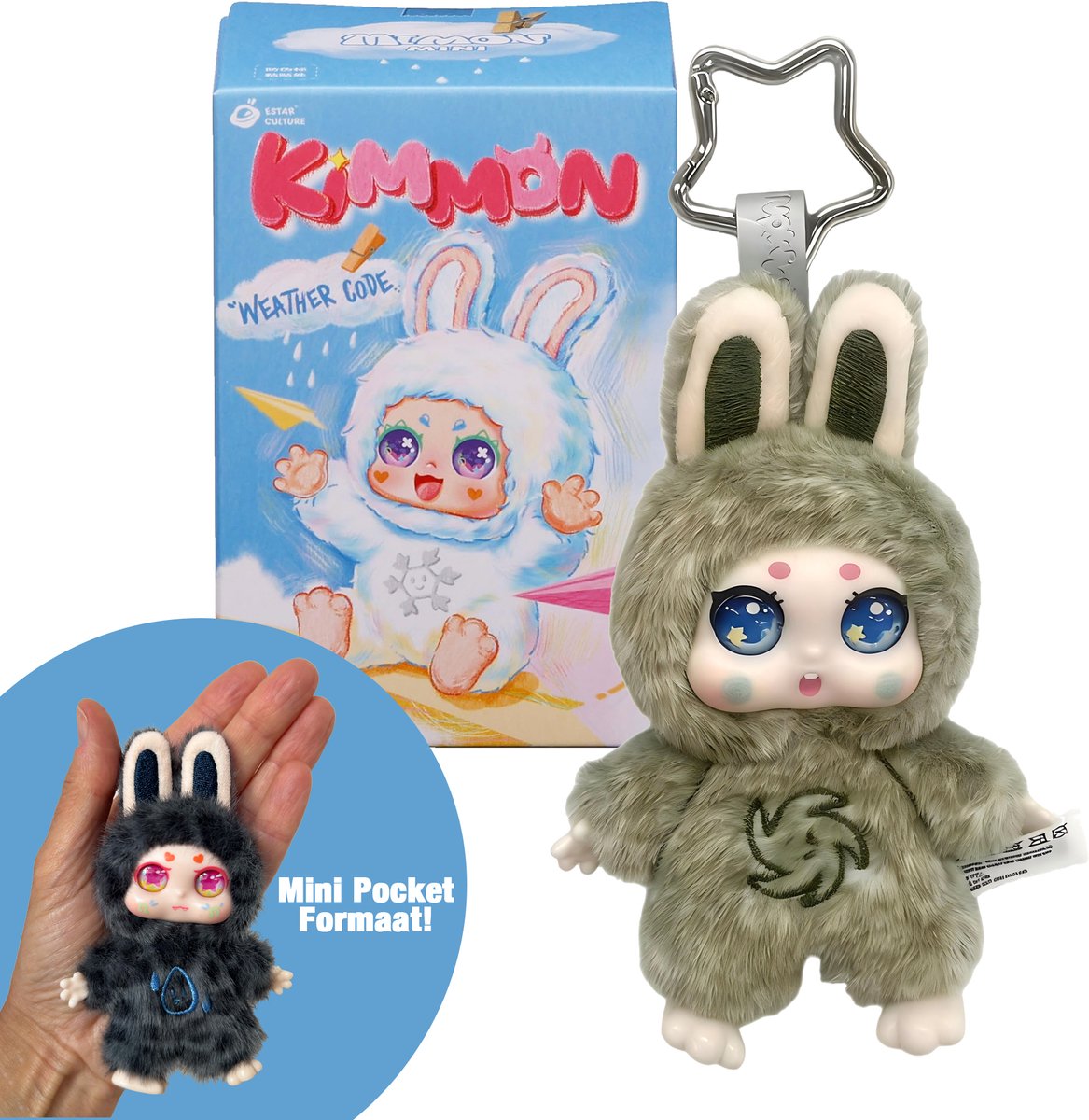 KIMMON - 'Weather Code' serie - Blind Box collectie - Pluchen Mini Verzamelfiguren - 12 cm — cadeau in Spellen & Speelgoed - foto 5