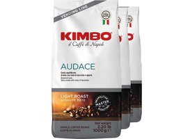 Kimbo il Caffe di Napoli Audace - Multipack - Koffiebonen - 3kg (3x1000g)