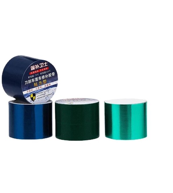 Dekzeil Reparatietape - Luifel Tent Tape - Lekkages Dichten - Sterk Waterbestendig - 7.5 Meter - Wit van Merkloos — afbeelding 2