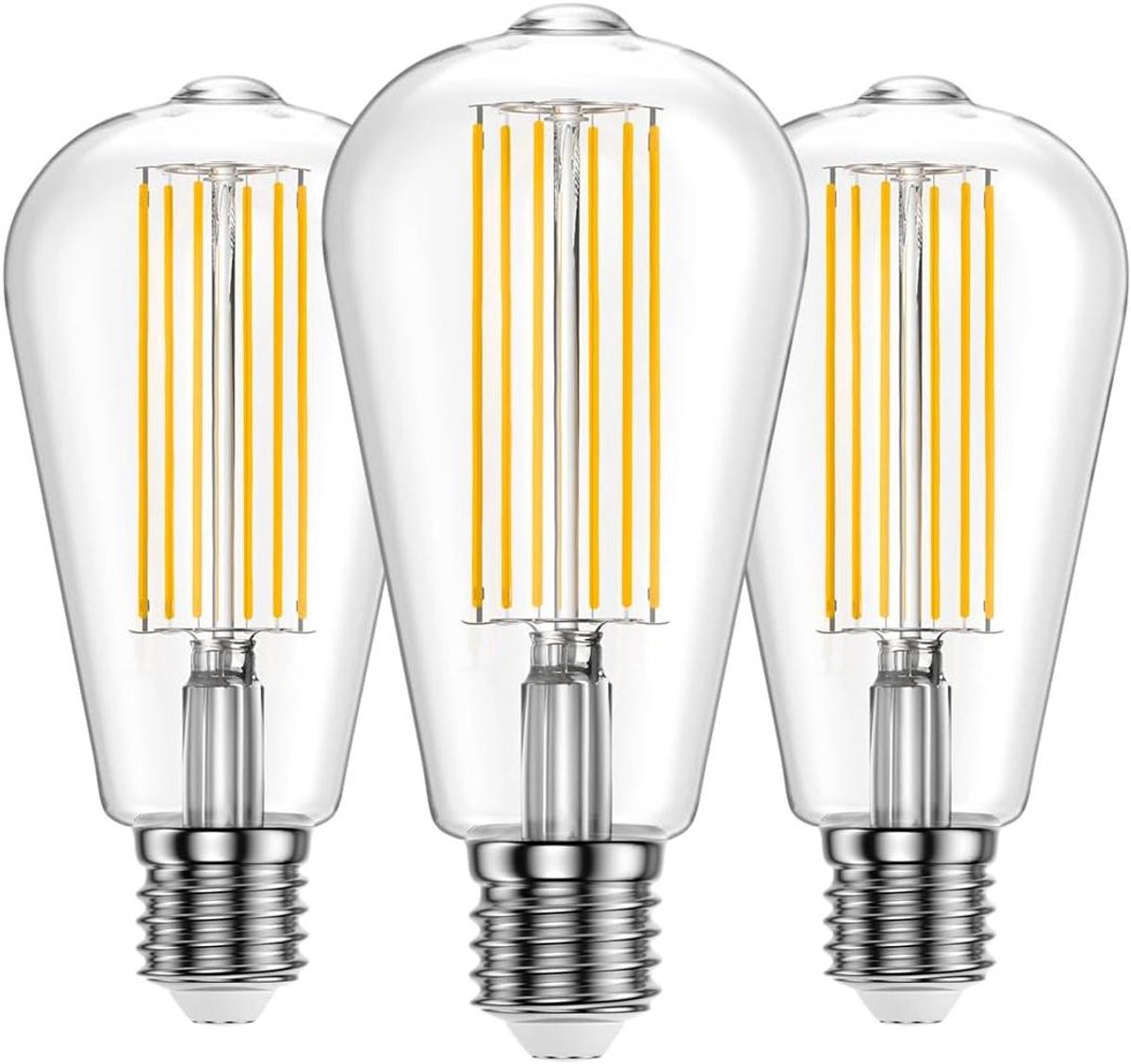 Edison Lamp - Gloeilamp LED - Decoratieve Verlichting - Vintage Filament Design - E27 ST64 - Warm Wit