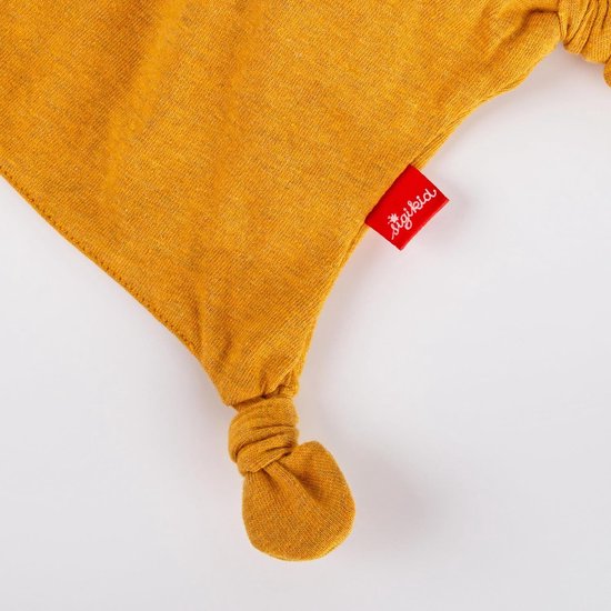 sigikid 39839 knuffeldoek dierenkarakter beer, geel/beer/18 cm — afbeelding 4