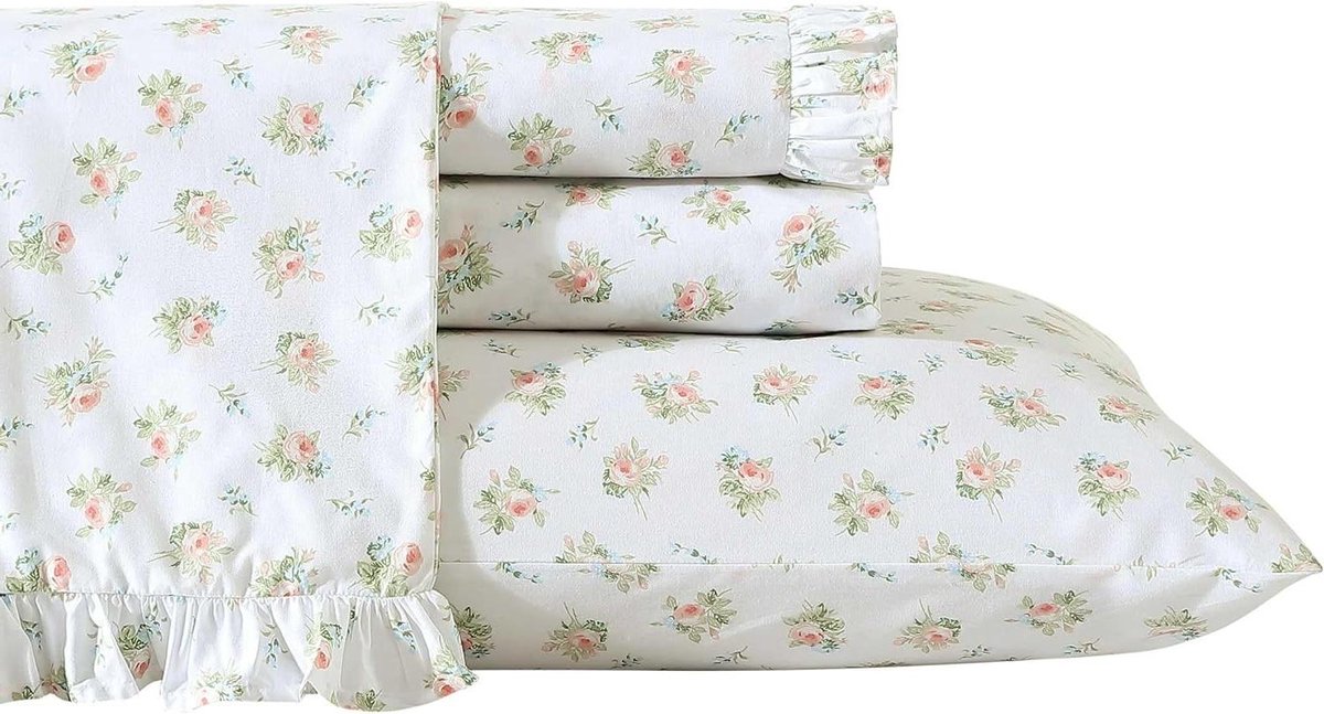 Lakenset - Beddengoed Set - Slaapkamer Decoratie - 100% Percal Katoen - Twin Maat - Oranje