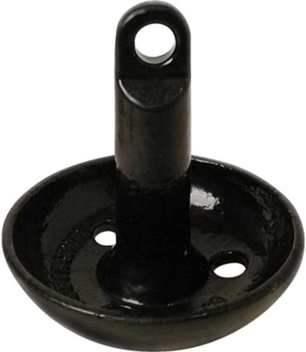 Paddestoel Anker - Boot Anker - Watersport Gebruik - Vinyl Gecoat - 15 Lb - Zwart