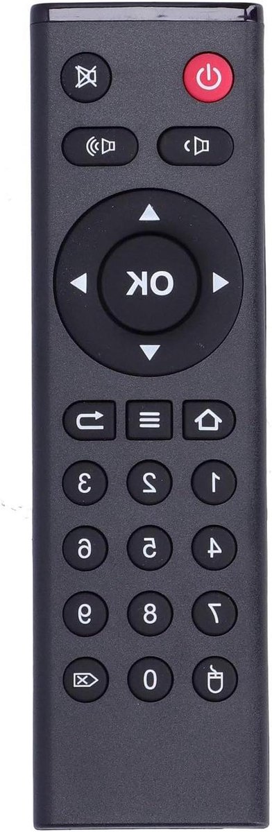 Afstandsbediening - Remote Control - TV Box Bediening - Geen Programmering Nodig - 10 Meter Bereik - Zwart