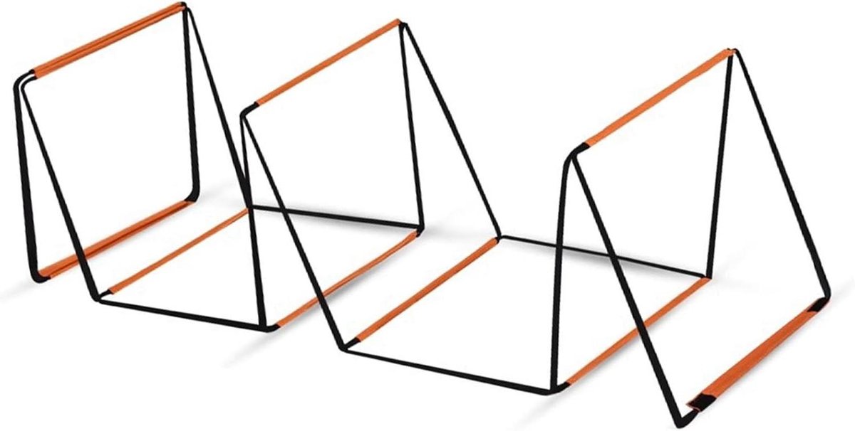 Snelheidsladder - Coördinatieladder Oefenladder - Sporttraining Verbeteren - Multifunctioneel Ontwerp - 8 Sporten - Zwart