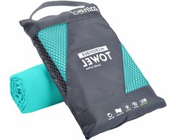 Rainleaf Microvezel handdoek perfecte reis- en sport- en strandhanddoek. Sneldrogend - Super Absorberend - Ultra Compact. Geschikt voor kamperen, backpacken, sportschool, strand, zwemmen, yoga,
