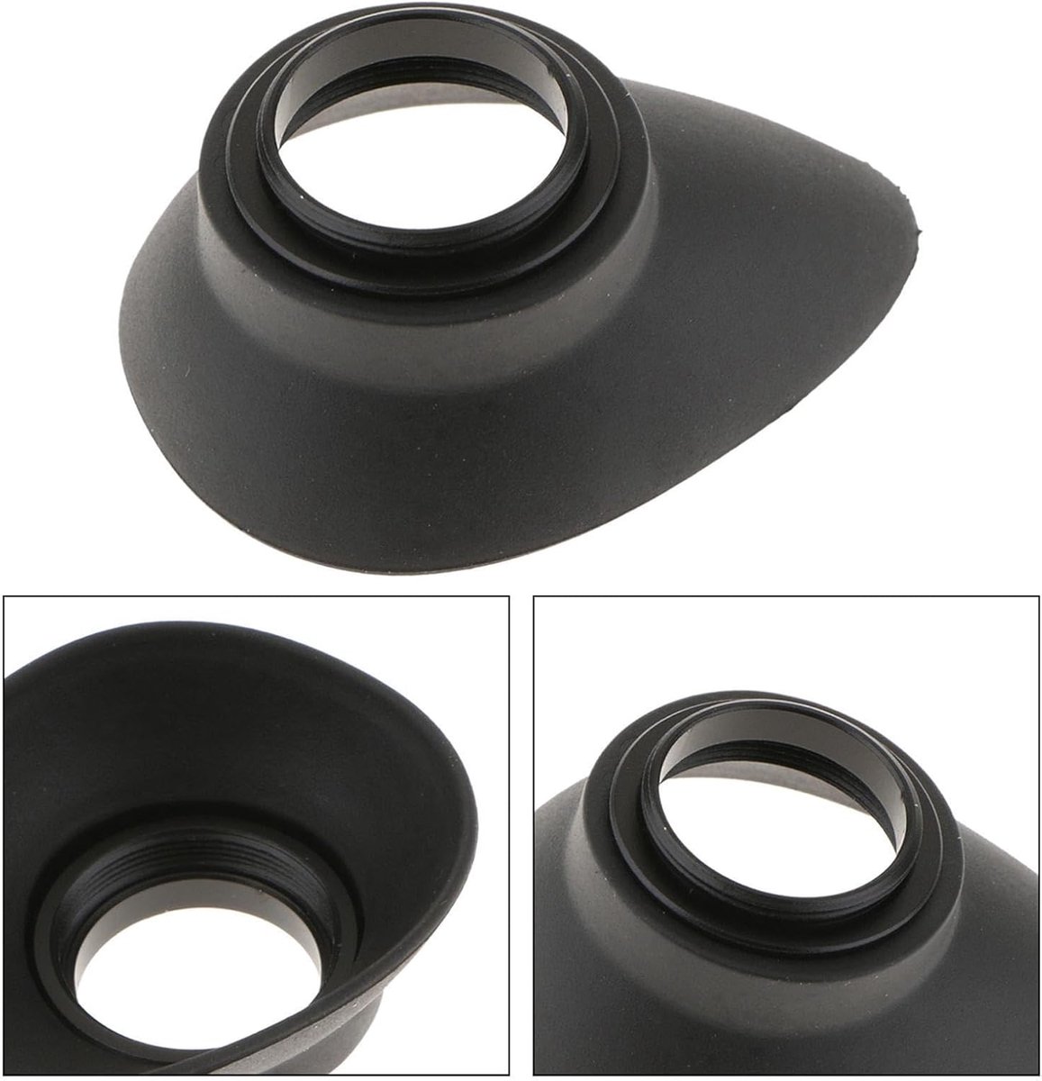 Camera Oogschelp - Zoeker Bescherming - Ogen Beschermen - Rubberen Materiaal - 22 mm - Zwart