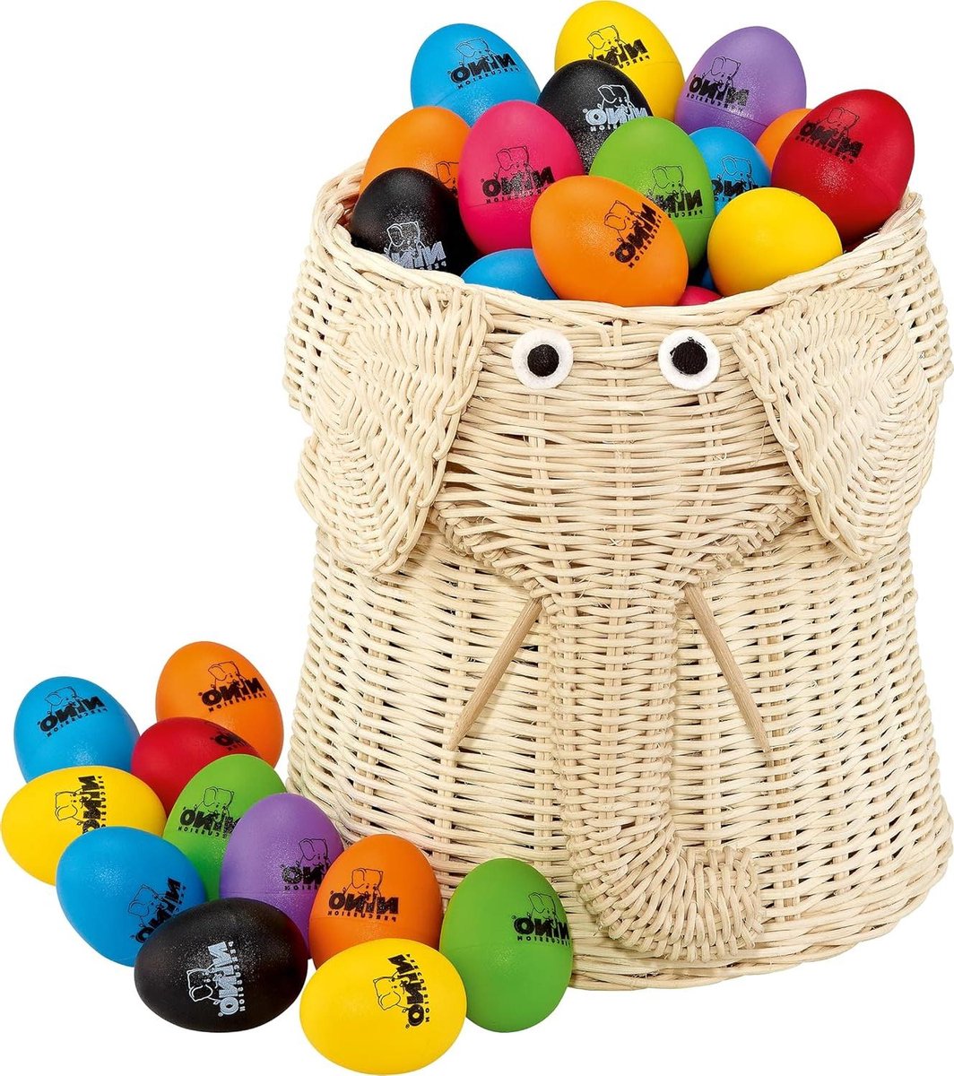 Nino Percussion VE80-NI540-2 80 Stuk Eierschaafmachine Assortiment in Olifant Mand