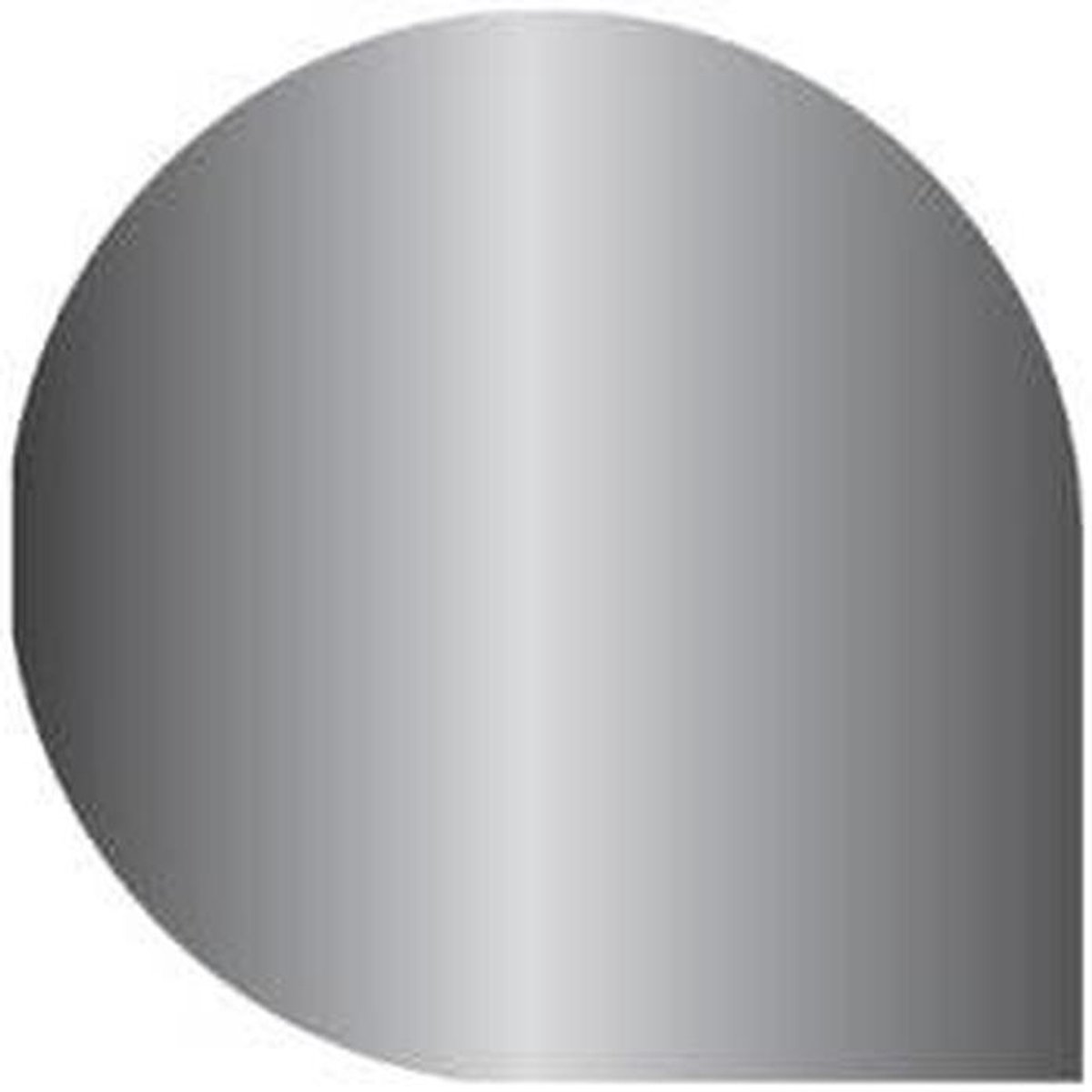 Bodemplaat Staal - Vonkbeschermer Haard - Veilige Verwarming - Gelegeerd Staal - 110x110 cm - Grijs
