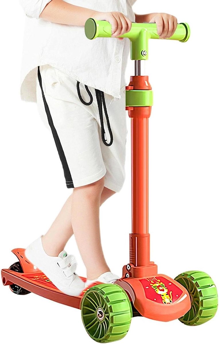 Kids Scooter,Folding Scooter - Foldable Kids Scooter with Foot Brake,Boys and Girls 2-12 Years Old Outdoor Bike Scooter for Playground, Park