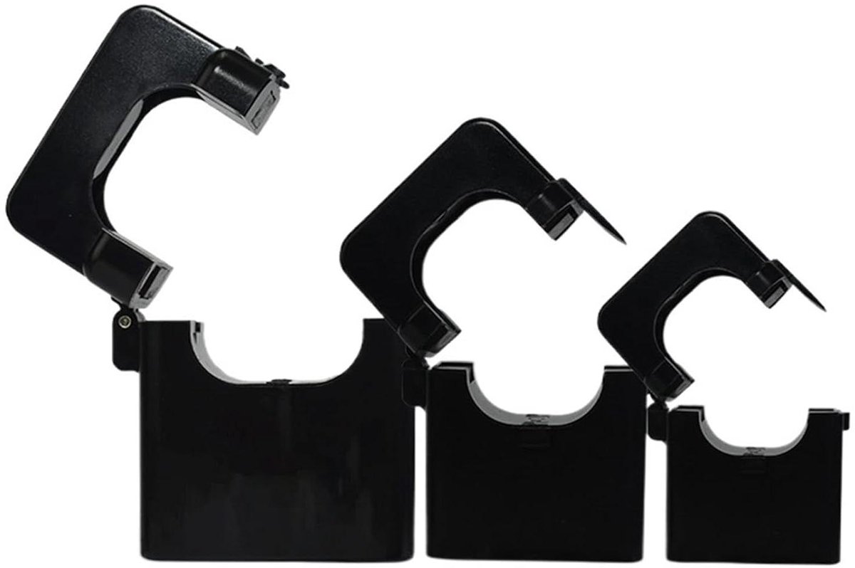 Stroomomvormer - Stroomsensor CT - Stroom Meten - Gedeelde Kern - 16 mm Gat - Zwart