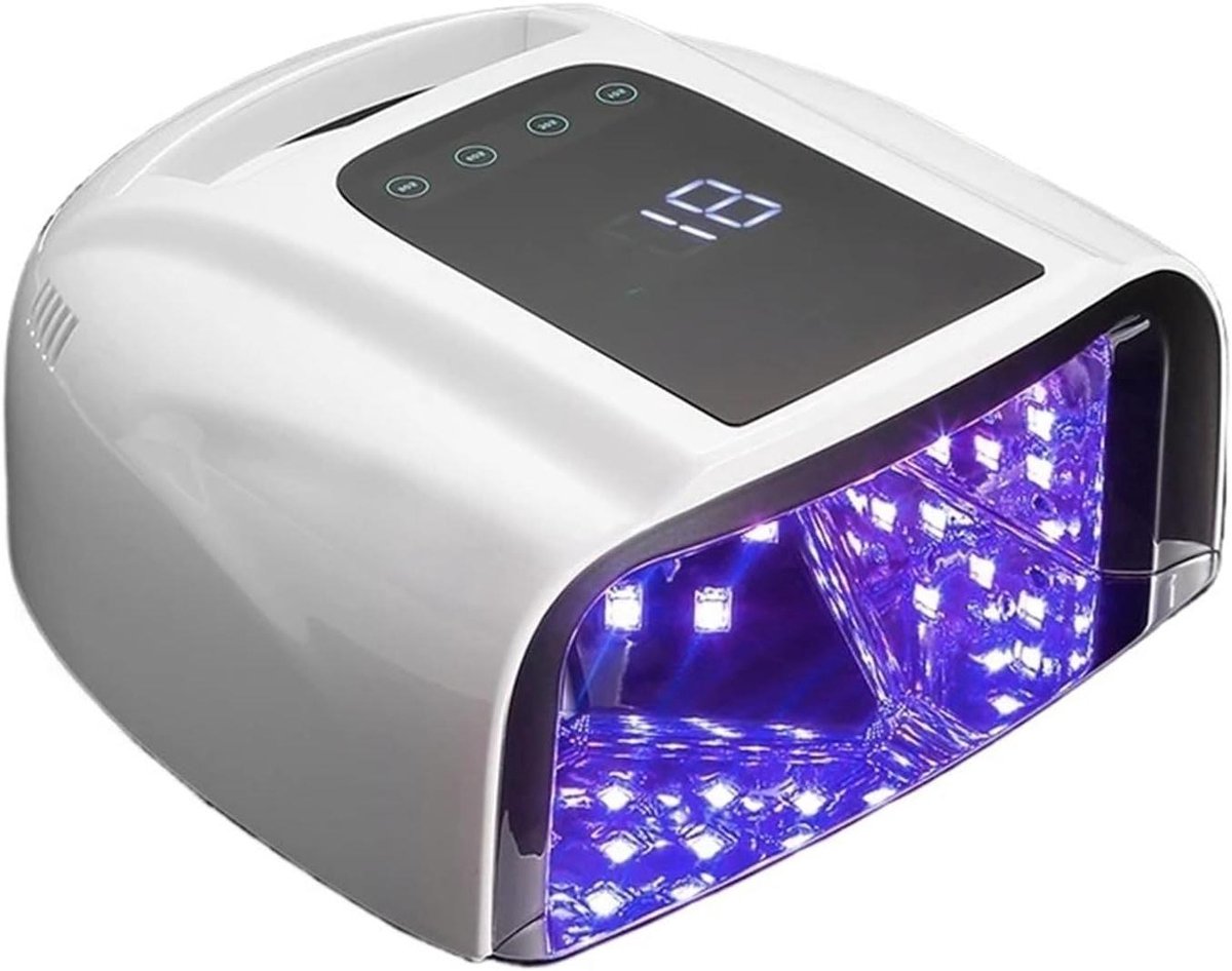 Nageldroger - Gellak Lamp - Manicure Thuis - Spiegelende Bodem - 22x22x10cm - Wit