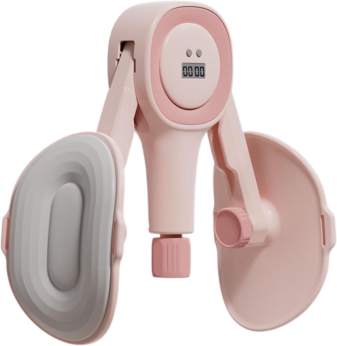 Bekkenbodem Trainer - Dijbeen Versterker - Spierversterking Bekken - Smart Screen Teller - 25 x 16 x 12 cm - Roze