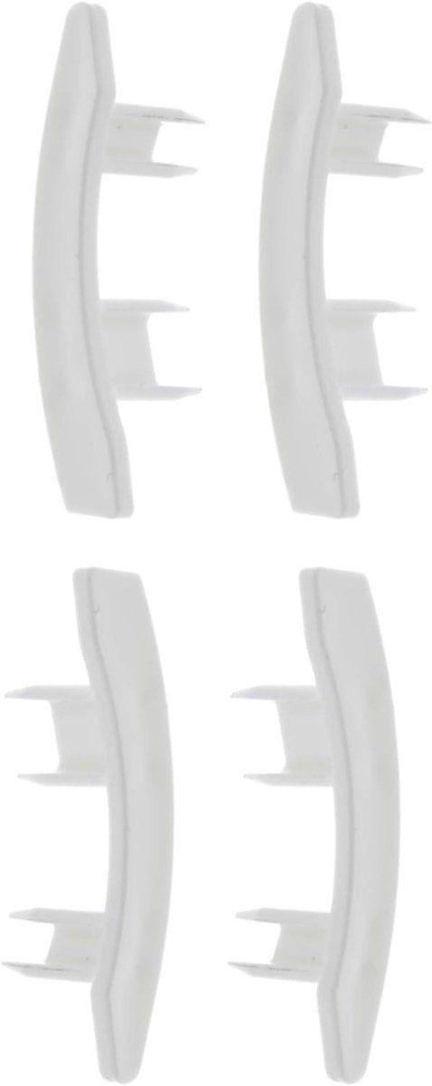 Afdekkapjes Rolluikgeleiding - Lamellenclips Haken - Rolluiken Repareren - Voorkomt Wegglijden Lamellen - Voor 55x14mm - Wit