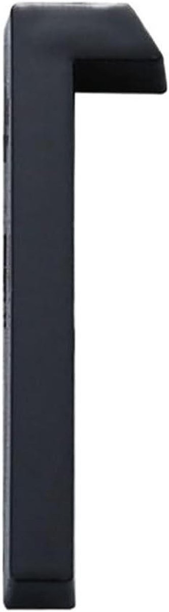 Huisnummer Zwart - Deurnummer Adresnummer - Adres Weergeven - 3D Zwevend Effect - 10 cm Hoog - Zwart