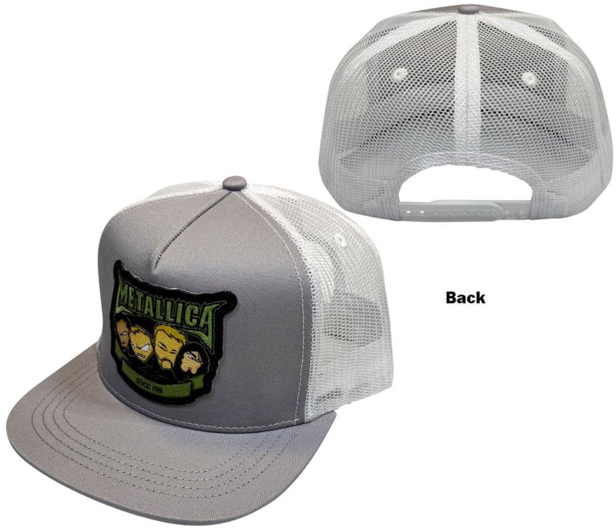 Metallica - Squindo Since '81 Snapback Pet - Grijs/Wit