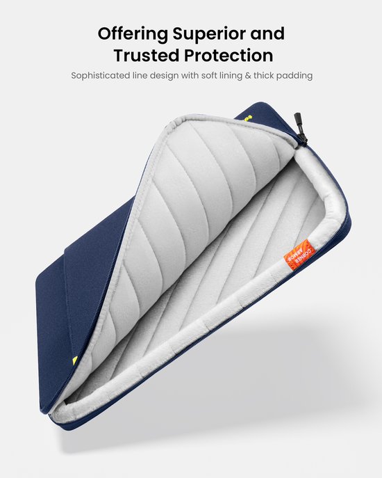tomtoc Defender-A13 360 beschermende laptophoes set voor 14-inch MacBook Pro M5 Pro/Max (2026) A3426 A3427 A3434 M4/M3/M2/M1 A3112 A3401 A3185, waterbestendige laptoptas met accessoirevak voor Dell XPS 14