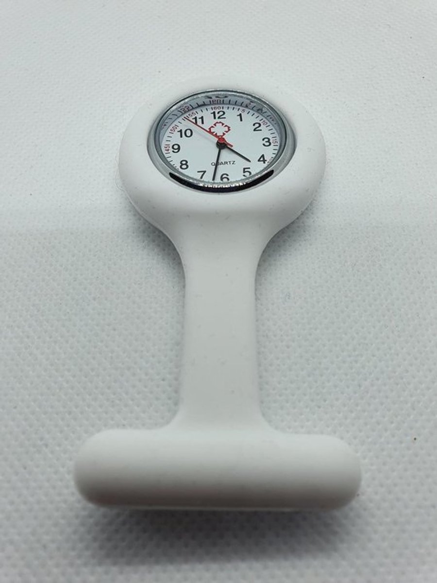 Verpleegsters Horloge siliconen wit