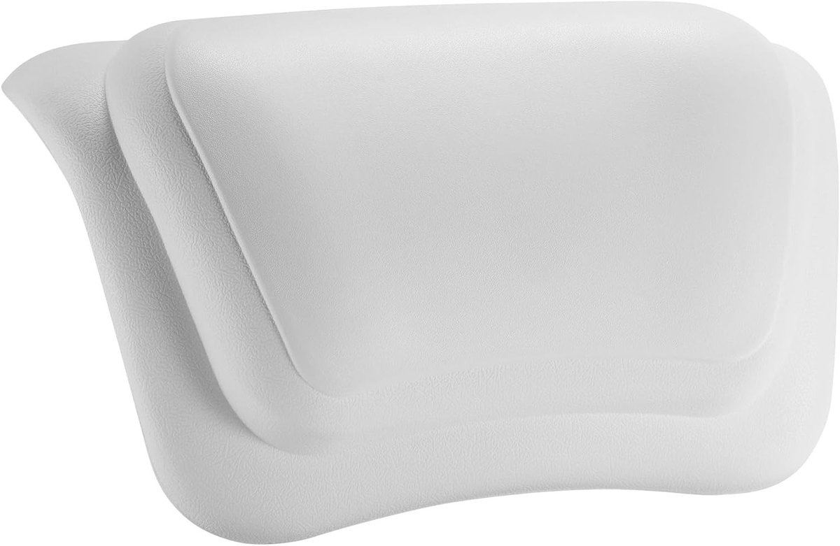 Waterafstotend Ergonomisch Badkussen met Hoofdsteun en Antislip Zuignappen
