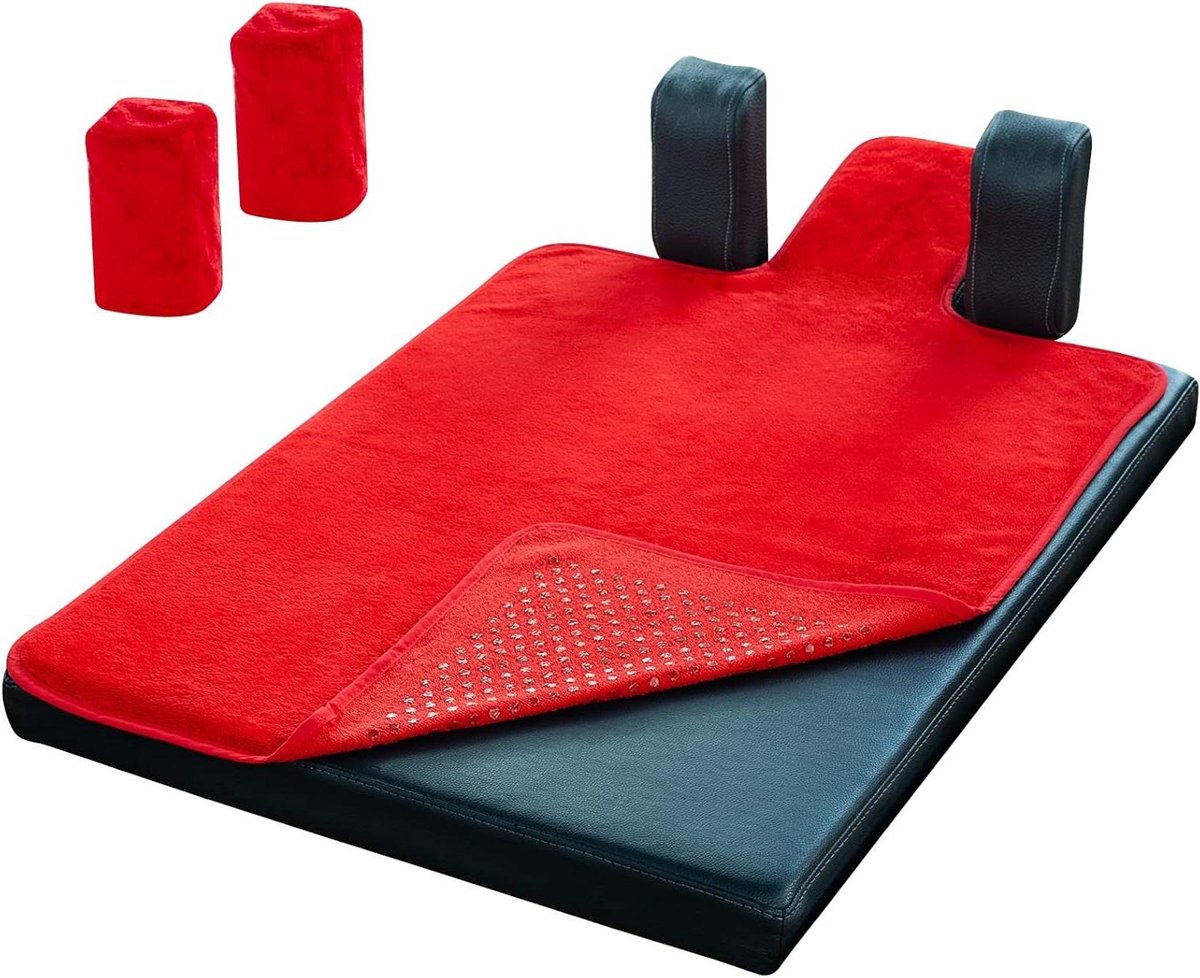 Pilates Reformer Handdoek - Antislip Mat - Training Verbeteren - Inclusief Schouderblokhoezen - 2 stuks - Multikleur