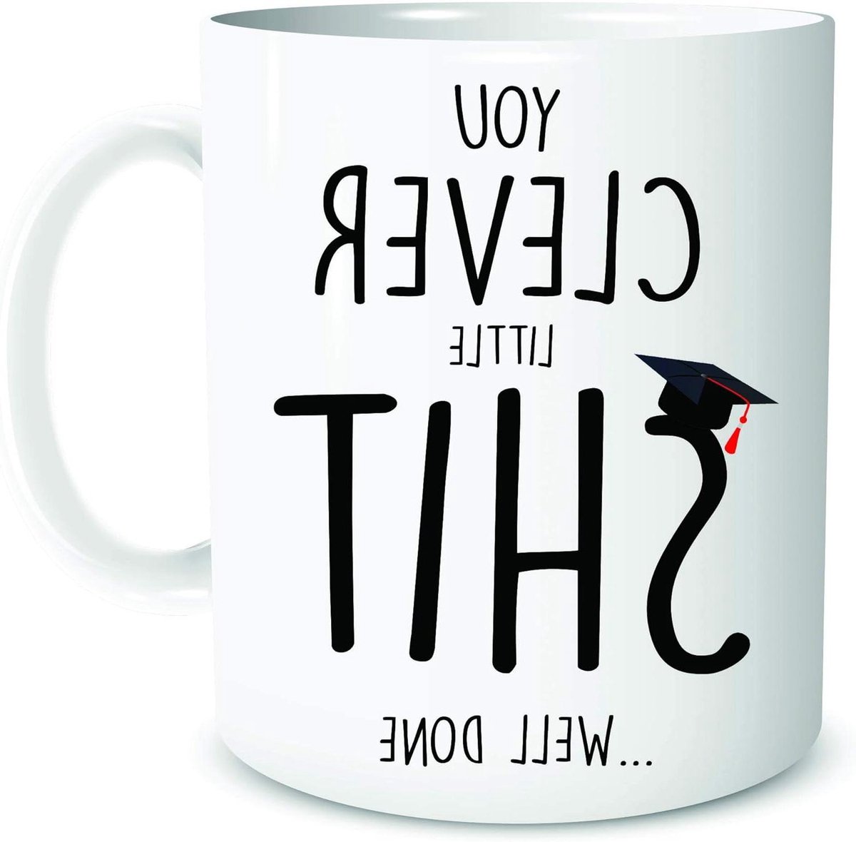 Grappige Mok - Koffie Beker - Cadeau Geven - Hoogglans Print - 10 Ounces - Wit