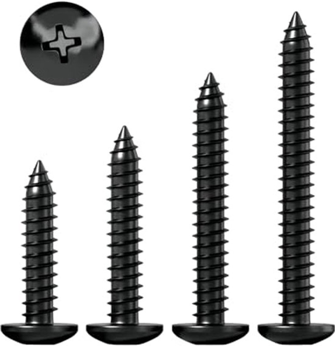 50 stuks kruisvormige zelftappende schroeven, M3 x 16mm