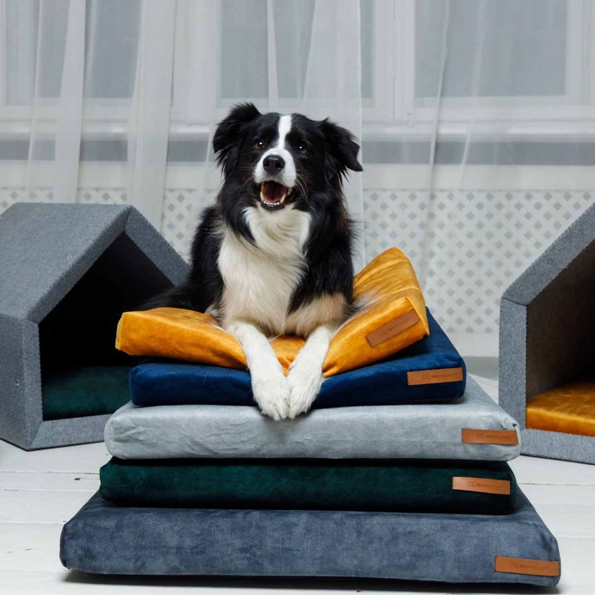 Bol.com Rexproduct Orthopedisch Hondenkussen - Hondenmand - Hondenbed met rits en wasbaar - Hondenkussens 90 X 110 CM - Manden &... aanbieding