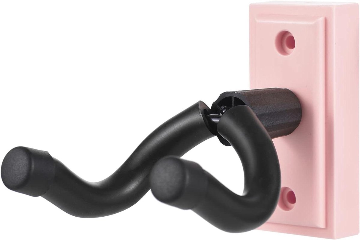 Gitaar Wandhaak - Gitaarhanger Muur - Gitaar Opbergen - Zachte Siliconen Vulling - N.v.t. - Zwart