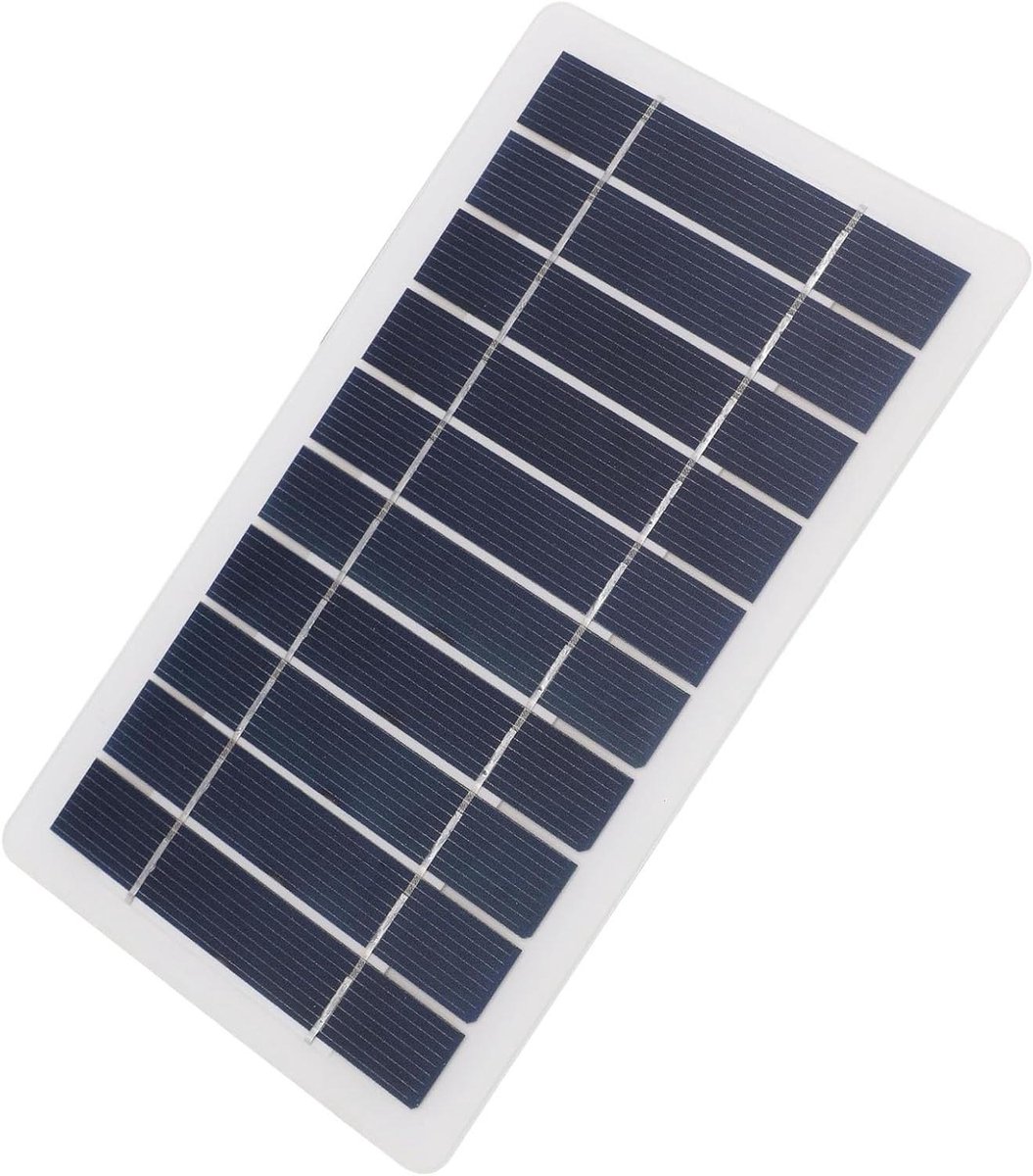 USB Solar Panel - Zonnepaneel Oplader - Onderweg Opladen - Hoge Efficiëntie - 5 Watt - Zwart